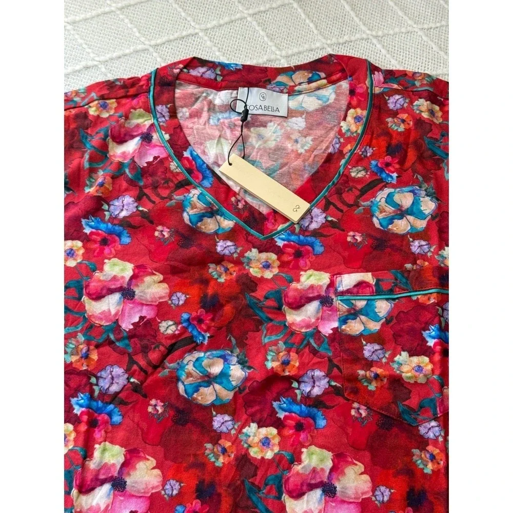 Cosabella Bella Men's Floral Modal Cotton Pajama Set Size S NWT